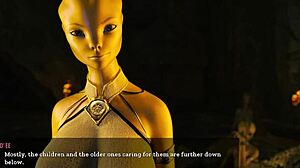 female alien says she's fingering herself ready for my cock