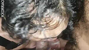 Muscular and handsome man in bareback cock action in an amateur video