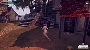 Big-boobed babes milk and screw in 3D Nephelym game