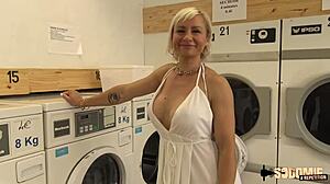 Kim milf with big tits bangs two young guys