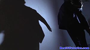 Cheating wife caught doggystyling hard in sexy stockings