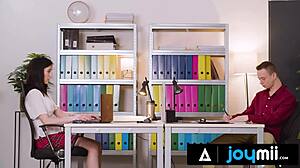 Sexy Nikki Fox's Office Fantasy With Colleague