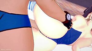 mona in bikini heats up the scene in 3d cartoon