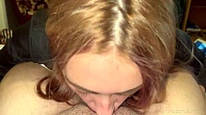 Watch this submissive babe drain balls and swallow deep