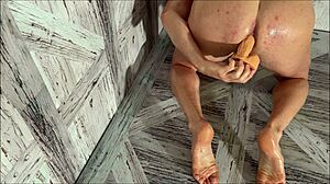 Descriptive Study Of Gay Bottom Pig Using Anal Toys And Oiled Assfucking.