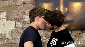 gay twink boy fingered in raw sex scene