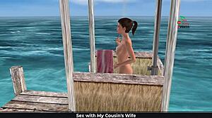 hey cutie, strike a pose for me on the beach and let's shower together after