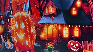 At the Halloween party, three guys engage in gay mischief.