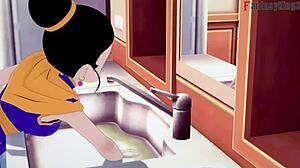 Chichi Stuck In Kitchen Dragon Ball Z