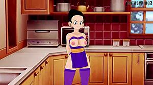 Chichi Stuck In Kitchen Dragon Ball Z