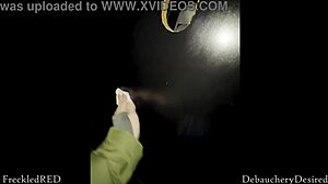 I sucked stranger's huge cock at outdoor glory hole 😈