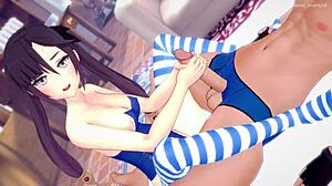 mona in bikini heats up the scene in 3d cartoon