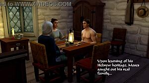 Sims 4 Parody: Two Commandments with Big Egyptian Tits in 3D?