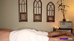 huge titty gilf angel gives shady spa massage magic