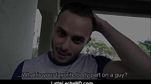 Straight Latino boy gets paid for gay sex adventures