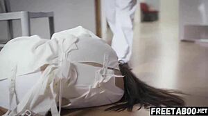 Horny patient gets double creampied by two doctors