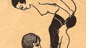 vintage erotic drawings explore the sensual alphabet in detail