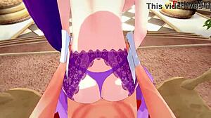 scáthach-skadi banging hard on throne in type-moon fantasyking3