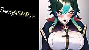 Sultry ASMR cosplay of an anime villainess from Norway