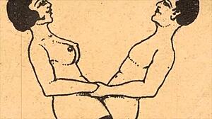 vintage erotic drawings explore the sensual alphabet in detail