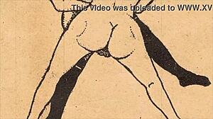 vintage erotic drawings explore the sensual alphabet in detail