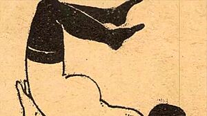 vintage erotic drawings explore the sensual alphabet in detail