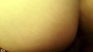 The black top CUMS on the white bottom's ASS in this interracial gay scene.