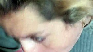 Swallowing cum for breakfast.