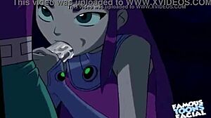 Starfire and Robin bang doggystyle in hentai