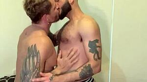 fucking that hairy gay guy in the ass hard.