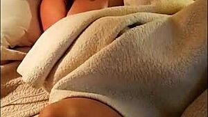 Mom's jerking off while watching her young friend do the same 😏. So hot!