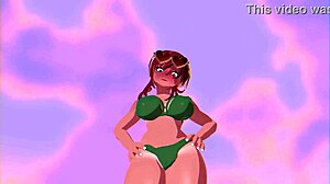 Getting wild with Georgia's peach in this anime hentai adventure.