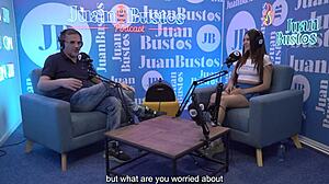Shy Girl Emma Begs for Stronger Vibrations on Juan Bustos Podcast.
