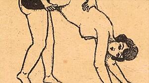 vintage erotic drawings explore the sensual alphabet in detail