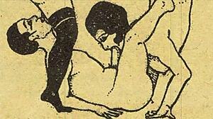 vintage erotic drawings explore the sensual alphabet in detail