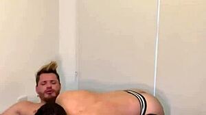 fucking that hairy gay guy in the ass hard.