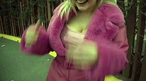 Huge tits blonde takes double banging. swallows loads from two men.