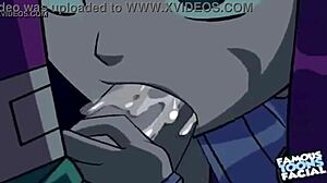 Starfire and Robin bang doggystyle in hentai