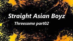 Straight Asian Boyz in Wild Threesome! Big Cock Action Explodes in Group Scene!