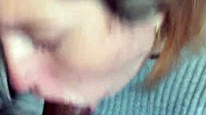 Swallowing cum for breakfast.