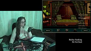 Naked Secret of the Old Clock Game Features Big Tits and Natural BBW Action.