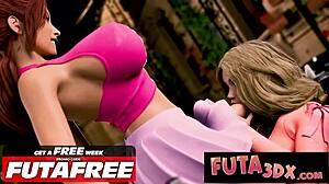 Futa3dx says, big tittied futa with huge dick bangs blonde on terrace