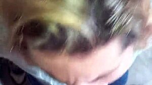 Swallowing cum for breakfast.