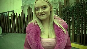 Huge tits blonde takes double banging. swallows loads from two men.