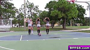 Athletic Lesbians Finger And Lick Each Other's Wet Pussies