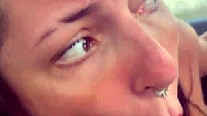 Skilled Prostitute Sucks Dick And Gets Facial While Driving