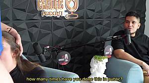 Pornstar chats with fan after hot interview - Sara Blonde