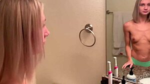 Teen Babe Dominates With Rough Handjob On Mature Big Cock