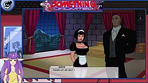 Something Unlimited With Maid Giving Blowjob To Monster Cock.