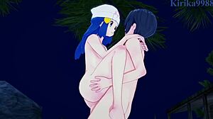 Dawn, Hikari, and Gloria Yuuri in intense Pokémon hentai sex action